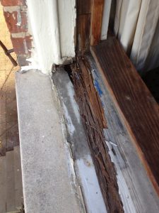 Rotted sill