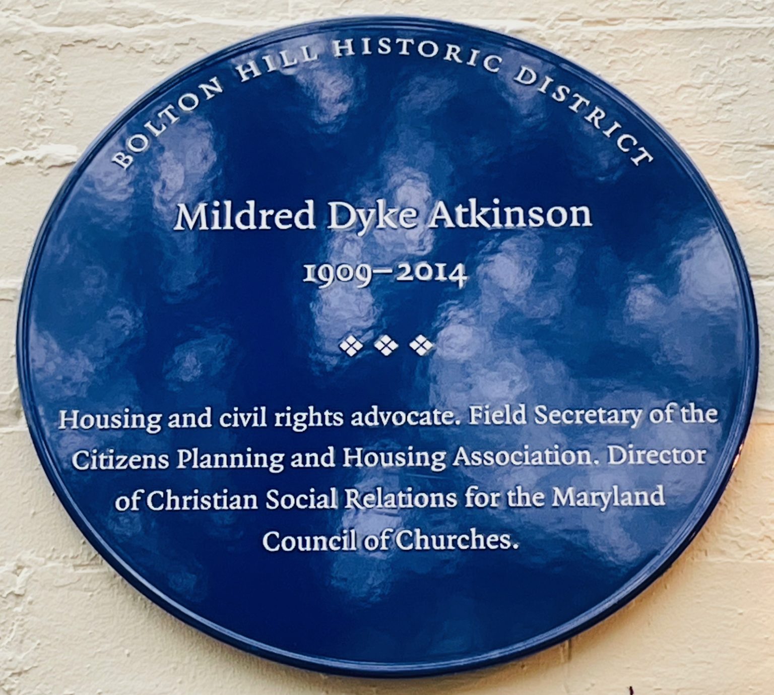 Blue Plaques Bolton Hill