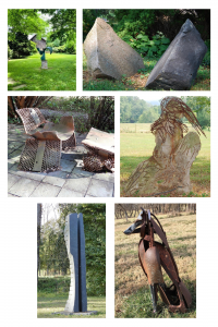 Collage of sculptures
